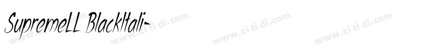 SupremeLL BlackItali字体转换 SupremeLL BlackItali字体转换